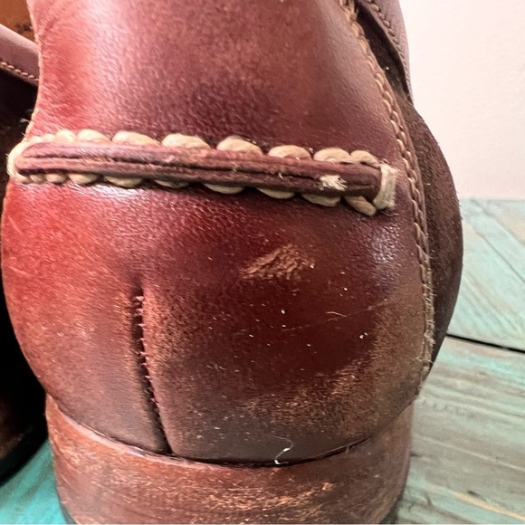 Johnston & Murphy Sheepskin Brown Loafers Size 11 - Picture 4 of 16